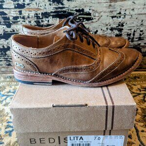 Bed Stu Lita Brown Leather Oxford Shoes - Cobbler Series - US 7 / UK 4 / EU 27